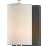 Бра на прозрачном штативе с тканевым абажуром в форме цилиндра Conciseness варинант исполнения - 1 | Loft Concept в Нижнем Новгороде