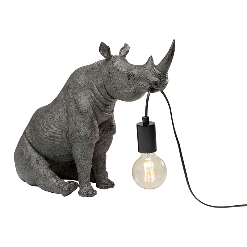 Настольная лампа Носорог Серый в Нижнем Новгороде | Loft Concept 
