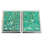 Портсигар с газовой зажигалкой из натурального камня Амазонит Stone Cigarettes Cases варинант исполнения - 4 | Loft Concept в Нижнем Новгороде