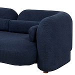 Дизайнерский двухместный диван с мягкими спинкой и подлокотниками синий Madelaine Sofa Blue варинант исполнения - 5 | Loft Concept в Нижнем Новгороде