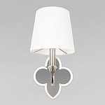 Бра с белым текстильным абажуром и фигурным основанием с зеркальной вставкой Vitorino варинант исполнения - 24 | Loft Concept в Нижнем Новгороде