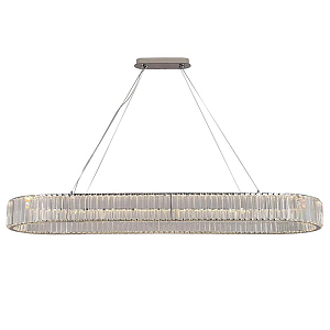 Люстра Crystal Shine Linda Oval Chrome Chandelier