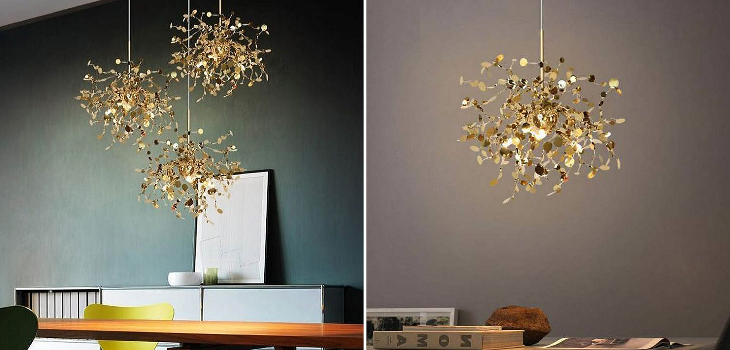 Люстра Terzani Argent Suspension Gold Pendant lamp 50 Люстра Terzani Argent Suspension Gold Pendant lamp 50 - Loft-Concept в Нижнем Новгороде