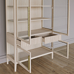 Витрина Primo со стеклянными фасадами и буфетом шпон Светлый дуб варинант исполнения - 5 | Loft Concept в Нижнем Новгороде