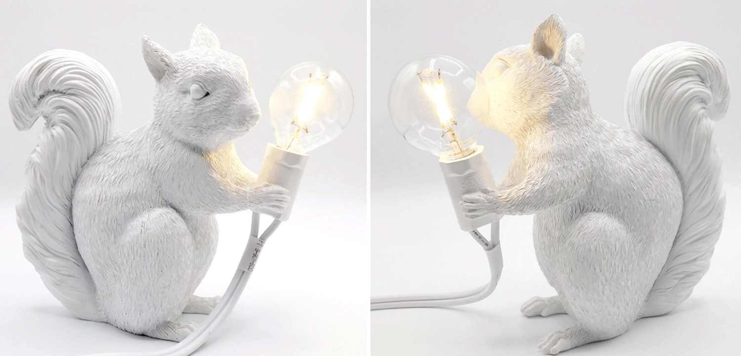 Настольная лампа белка White Squirrel Lamp - Loft-Concept в Нижнем Новгороде