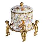 Шкатулка на ангелах из фарфора с бронзовыми элементам Eden Garden варинант исполнения - 2 | Loft Concept в Нижнем Новгороде