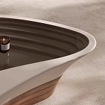 Журнальный столик фигурный со стеклянной столешницей Table Drop варинант исполнения - 4 | Loft Concept в Нижнем Новгороде