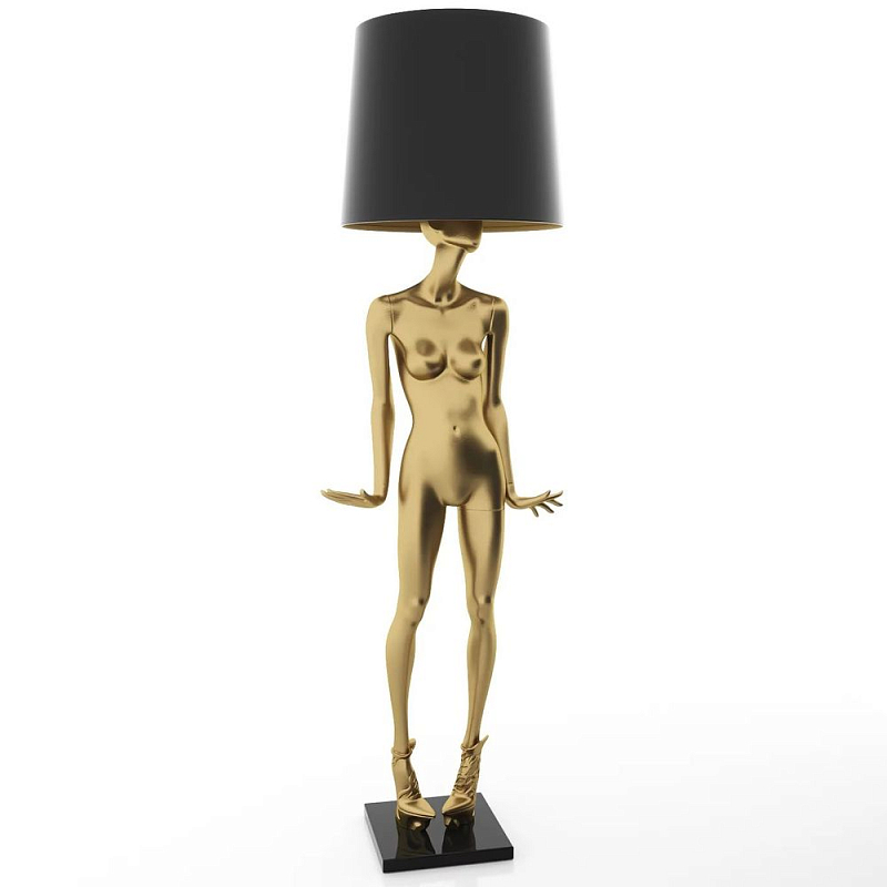 Лампа MANNEQUIN LAMP с абажуром модельный позинг Глянцевый черный Черный матовый Глянцевый белый Белый матовый Серый матовый Золотой Красный в Нижнем Новгороде | Loft Concept 