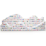 Дизайнерский модульный диван волнистой формы с цветным принтом Poltronova Superonda Sofa варинант исполнения - 41 | Loft Concept в Нижнем Новгороде