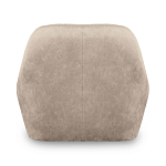 Барный стул со спинкой и подлокотниками на 4-х коричневых деревянных ножках Бежевый Велюр Ava Charm варинант исполнения - 3 | Loft Concept в Нижнем Новгороде