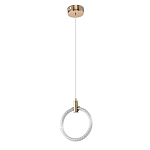 Подвесной светильник светодиодный в виде кольца Lighting Rings Gold варинант исполнения - 1 | Loft Concept в Нижнем Новгороде