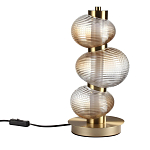 Настольная лампа с 3-мя рифлеными стеклянными шарами Marcelh Light варинант исполнения - 1 | Loft Concept в Нижнем Новгороде