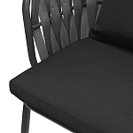 Стул мягкий с декором в виде плетеных лент на спинке и подлокотниках Semicircular Chair Decorated with Ribbons варинант исполнения - 11 | Loft Concept в Нижнем Новгороде