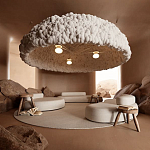 Вязаный подвесной светильник из шерсти Dome Wool Lamp  варинант исполнения - 1 | Loft Concept в Нижнем Новгороде
