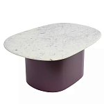 Журнальный столик овальный с мраморной столешницей Decor Showcase варинант исполнения - 1 | Loft Concept в Нижнем Новгороде
