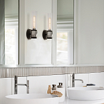 Бра для ванных комнат с прозрачным стеклянным плафоном в форме цилиндра Hinkley варинант исполнения - 8 | Loft Concept в Нижнем Новгороде