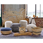 Круглый вязаный пуф Pink Knitted Ball Pouf варинант исполнения - 3 | Loft Concept в Нижнем Новгороде