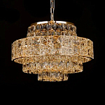 Люстра хрустальная в неоклассическом стиле на золотистом каркасе Majesty варинант исполнения - 3 | Loft Concept в Нижнем Новгороде
