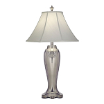 Настольная лампа с белым тканевым абажуром в форме колокола Stiffel варинант исполнения - 2 | Loft Concept в Нижнем Новгороде