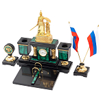 Настольный письменный набор из малахита и долерита Leader Organizer варинант исполнения - 2 | Loft Concept в Нижнем Новгороде