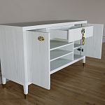 Комод-буфет Elsa Dreams White с открытыми полками   варинант исполнения - 6 | Loft Concept в Нижнем Новгороде