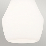 Подвесной светильник каплевидной формы с комбинированным плафоном из стали и белого матового стекла Kichler варинант исполнения - 5 | Loft Concept в Нижнем Новгороде