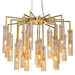 Люстра со стеклянными цилиндрическими плафонами Luminous Cylinders Amber варинант исполнения - 3 | Loft Concept в Нижнем Новгороде