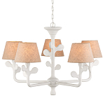 Люстра с белым каркасом и тканевыми абажурами Natural Stems варинант исполнения - 1 | Loft Concept в Нижнем Новгороде