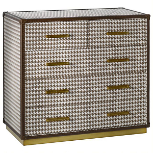 Комод с орнаментом "гусиная лапка" Pied de poule