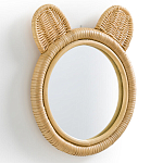 Зеркало из ротанга в форме головы медведя Wicrer Furniture варинант исполнения - 2 | Loft Concept в Нижнем Новгороде