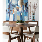 Обеденный стол круглый с изогнутыми ножками Godenza Round V Table варинант исполнения - 3 | Loft Concept в Нижнем Новгороде