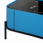 Тумба прикроватная чёрно-голубая с  ящиком Blue Cabinet варинант исполнения - 4 | Loft Concept в Нижнем Новгороде