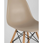 Пластиковый стул на ножках из массива бука Eames Beige варинант исполнения - 2 | Loft Concept в Нижнем Новгороде
