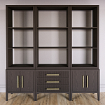 Модульный стеллаж Primo из трех составных элементов Темный орех варинант исполнения - 2 | Loft Concept в Нижнем Новгороде