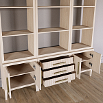 Модульный стеллаж Primo из трех составных элементов Светлый дуб варинант исполнения - 4 | Loft Concept в Нижнем Новгороде