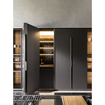 Кухонный гарнитур из дерева и камня с раздвижными дверцами OPERATING COLUMN 2.0 Dada Engenereed Kitchen варинант исполнения - 7 | Loft Concept в Нижнем Новгороде