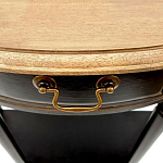 Консоль полукруглая из массива березы с ящиком и полкой в стиле прованс Vintage варинант исполнения - 4 | Loft Concept в Нижнем Новгороде