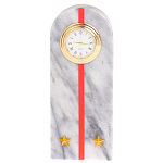 Часы погон МВД подарочные настольные из натурального камня Мрамор Military Clock варинант исполнения - 10 | Loft Concept в Нижнем Новгороде