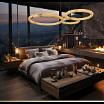 Люстра с 3-мя кольцами из натурального камня Minerals of Light варинант исполнения - 4 | Loft Concept в Нижнем Новгороде