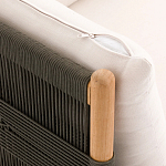 Садовый диван из тикового дерева и веревок Оreon варинант исполнения - 3 | Loft Concept в Нижнем Новгороде