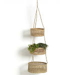 Подвесные плетеные корзины для цветов Musa Wicker Baskets варинант исполнения - 1 | Loft Concept в Нижнем Новгороде