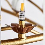 Люстра круглая с ветвистым каркасом и плафонами в виде лотосов Chandelier Lotus варинант исполнения - 2 | Loft Concept в Нижнем Новгороде