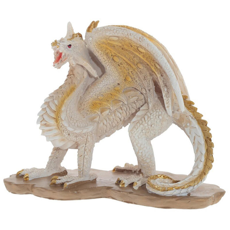 Декоративная статуэтка Дракон Dragon Beige Gold Statuette Бежевый Золотой в Нижнем Новгороде | Loft Concept 