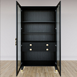 Дизайнерский шкаф витрина Elsa Dreams Black с 4-мя ящиками варинант исполнения - 5 | Loft Concept в Нижнем Новгороде