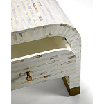 Тумбочка прикроватная Amo Bone Inlay Bedside Almond варинант исполнения - 2 | Loft Concept в Нижнем Новгороде