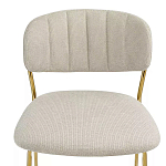 Стул барный широкой полукруглой спинкой на золотистых ножках Chair Smooth Shapes варинант исполнения - 4 | Loft Concept в Нижнем Новгороде