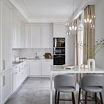 Люстра подвесная 3 лампы с прозрачными стеклянными шарами и золотыми деталями Giopato & Coombes варинант исполнения - 5 | Loft Concept в Нижнем Новгороде