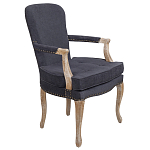 Кресло Aubrey Classical Armchair dark grey velour варинант исполнения - 1 | Loft Concept в Нижнем Новгороде