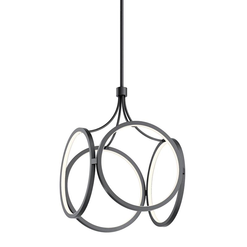 Подвесной светильник светодиодный в форме клетки Kichler Черный Белый Золотой в Нижнем Новгороде | Loft Concept 