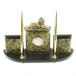 Настольный письменный набор из змеевика и бронзы с декором в виде льва Successful Leader варинант исполнения - 1 | Loft Concept в Нижнем Новгороде